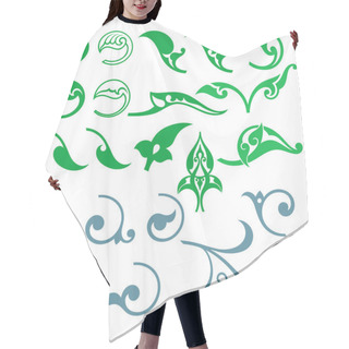 Personality  Floral Pattern Motif Hair Cutting Cape