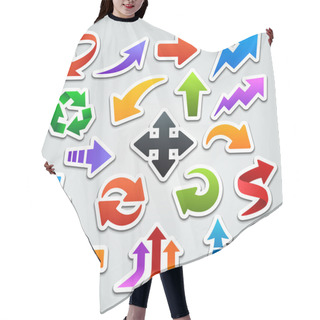 Personality  Arrow Stickers Hair Cutting Cape