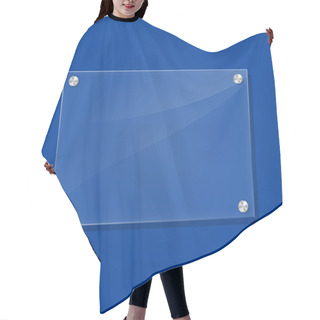 Personality  Vector Transparent Frame Hair Cutting Cape
