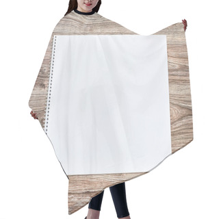 Personality  Mockup Of Open Album With Blank White Page. Gorizontal Orientation Hair Cutting Cape