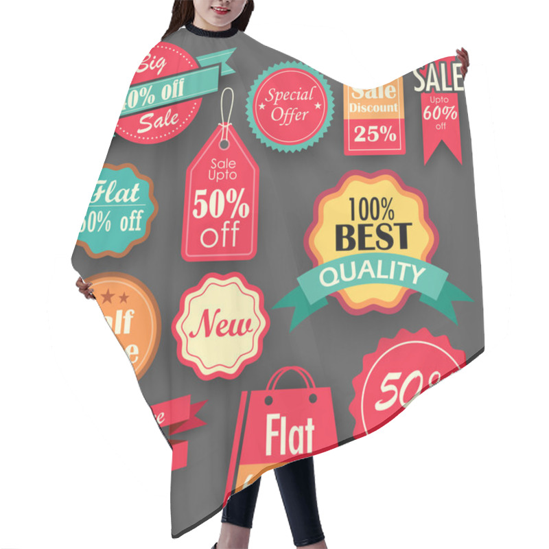 Personality  Sale and Discount tags hair cutting cape