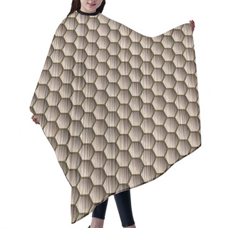 Personality  Abstract Wooden Grid - Seamless Background - Blasted Oak Groove  Hair Cutting Cape