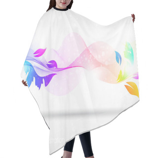 Personality  Abstract Floral Spring Background. Hair Cutting Cape