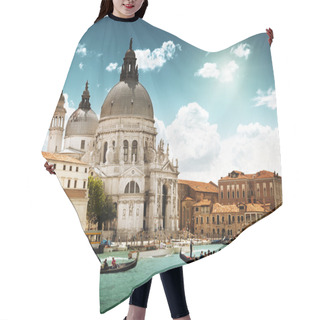 Personality  Grand Canal And Basilica Santa Maria Della Salute, Venice, Italy Hair Cutting Cape