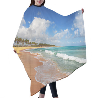 Personality  Exotic Beach In Tropic Islands Hair Cutting Cape