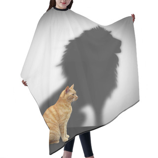 Personality  Cat With Lion Shadow Hair Cutting Cape