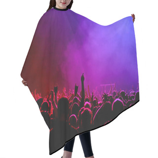 Personality  Red-Pink-Blue Light And Concert Crowd Hair Cutting Cape