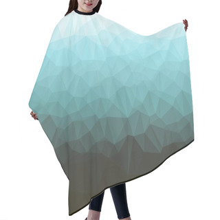 Personality  Abstract Background With Bright Blue Poly Pattern Hair Cutting Cape