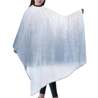 Personality  Winter Landscape Hair Cutting Cape