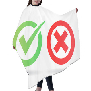Personality  Check Marks Sign Hair Cutting Cape