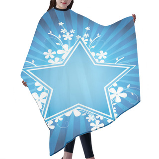 Personality  Flower Star Design Hair Cutting Cape
