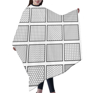 Personality  Mesh Net Grid Seamless Transparent Tile Pattern Vector Hair Cutting Cape