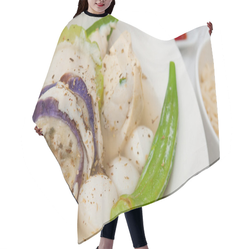 Personality  Delicious Mixed Vegetables Hair Cutting Cape