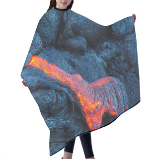 Personality  Lava Flow On Big Island, Hawaii Hair Cutting Cape