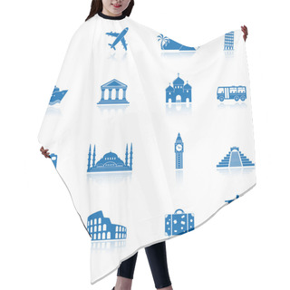 Personality  Travel And Landmarks Icons Hair Cutting Cape