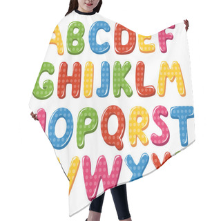 Personality  Alphabet Letters Hair Cutting Cape