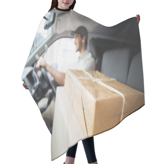 Personality  Delivery Driver Driving Van Hair Cutting Cape
