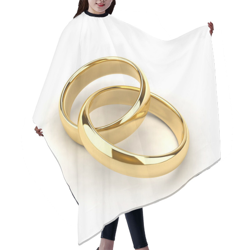 Personality  Wedding rings hair cutting cape