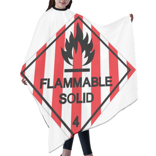 Personality  Flammable Solid Symbol Sign ,Vector Illustration, Isolate On White Background Label .EPS10 Hair Cutting Cape