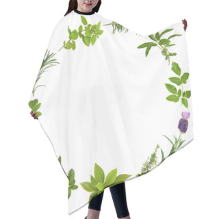 Personality  Medicinal And Culinary Herb Leaves Hair Cutting Cape