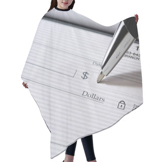 Personality  Writing A Check Hair Cutting Cape