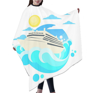 Personality  Cruise Ship Liner Hair Cutting Cape