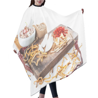 Personality  Set Of Cooking Ingredient Hair Cutting Cape