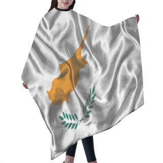 Personality  Silk Flag Of Cyprus Hair Cutting Cape
