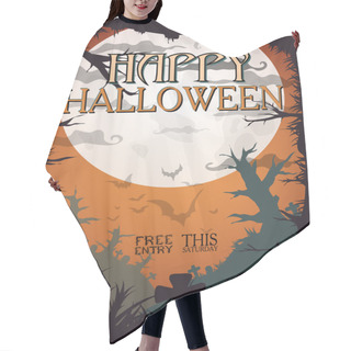 Personality  Halloween Hair Cutting Cape