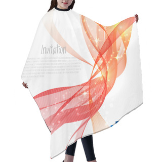 Personality  Flamy Modern Abstract Lines Hair Cutting Cape