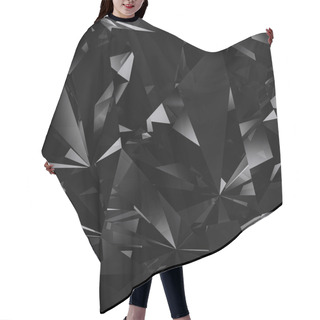 Personality  Black Diamond Facet Background Hair Cutting Cape