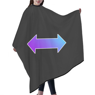 Personality  Bidirectional Arrow Blue Gradient Vector Icon Hair Cutting Cape