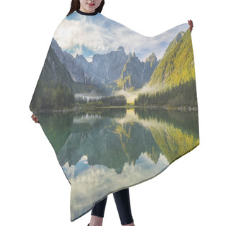 Personality  Scenery View Of Mountain And Lake Hair Cutting Cape