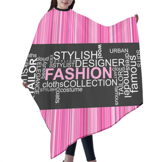 Personality  FASHION - Word Collage Hair Cutting Cape
