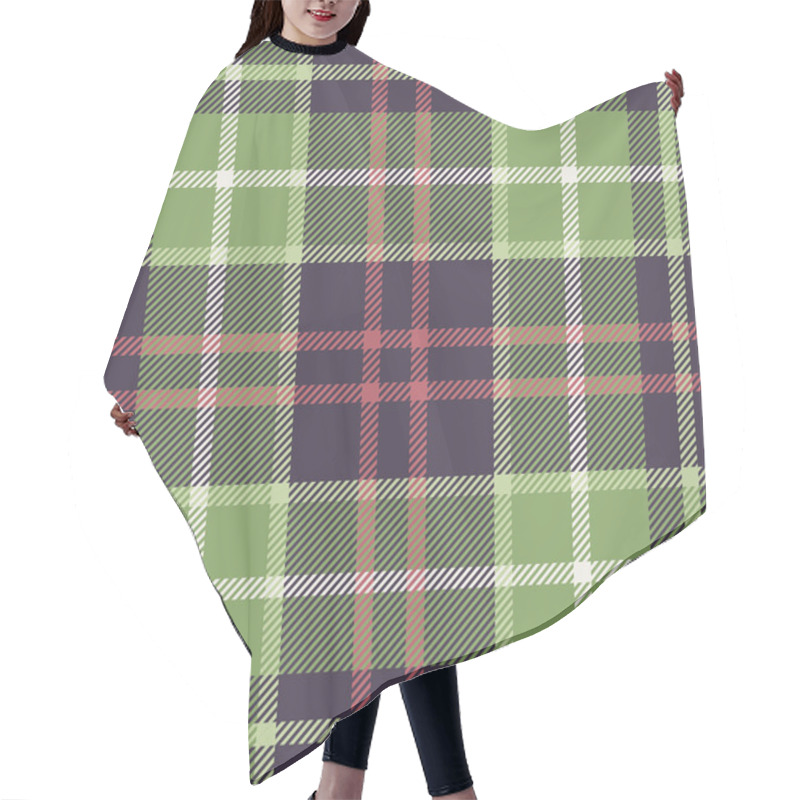 Personality  Plaid Pattern In Nature Tones Hair Cutting Cape