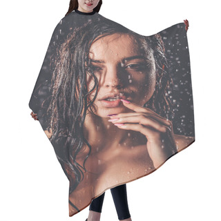 Personality  Woman In Shower Hair Cutting Cape
