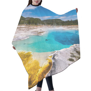 Personality  Sapphire Pool In Biscuit Basin, Yellowstone National Park, Wyomi Hair Cutting Cape