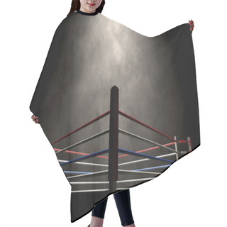 Personality  Boxing Ring Spotlit Dark Hair Cutting Cape