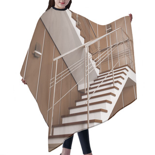 Personality  Staircase 3d Hair Cutting Cape