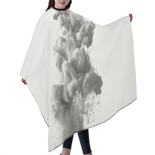 Personality  Abstract Monochrome Background With Grey Paint Splash Hair Cutting Cape