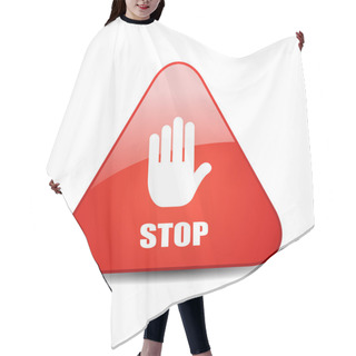 Personality  Stop Vector Sign Hair Cutting Cape
