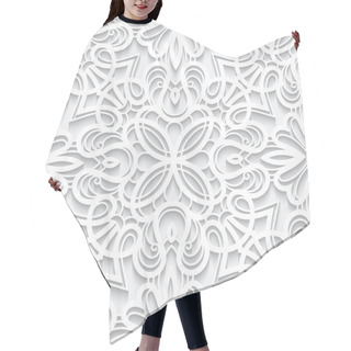 Personality  Cutout Paper Lace Texture, Seamless Pattern Hair Cutting Cape