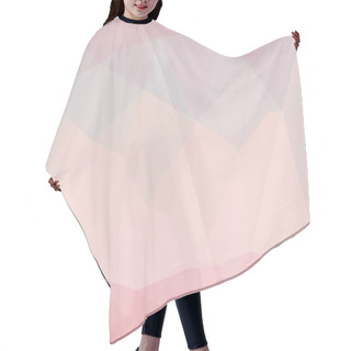 Personality  Polygonal Background With Light Pink And Purple Elements Hair Cutting Cape