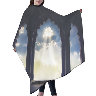 Personality  Arch Silhouette At Sunset Hair Cutting Cape