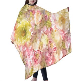 Personality  Beautiful Floral Background With Tender Flowers Hair Cutting Cape