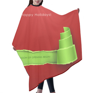 Personality  Creative Christmas Tree. Hair Cutting Cape