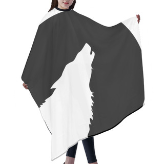 Personality  Wolf Howling Hair Cutting Cape