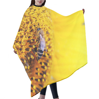 Personality  Bee On Sunflower Hair Cutting Cape