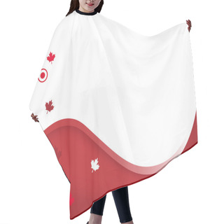 Personality  Canada Wavy Background Hair Cutting Cape