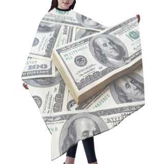 Personality  Dollar Bank Note Money Background Hair Cutting Cape